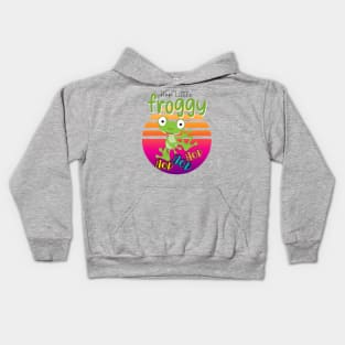 Cute Froggy Hop Froggy Kids Hoodie